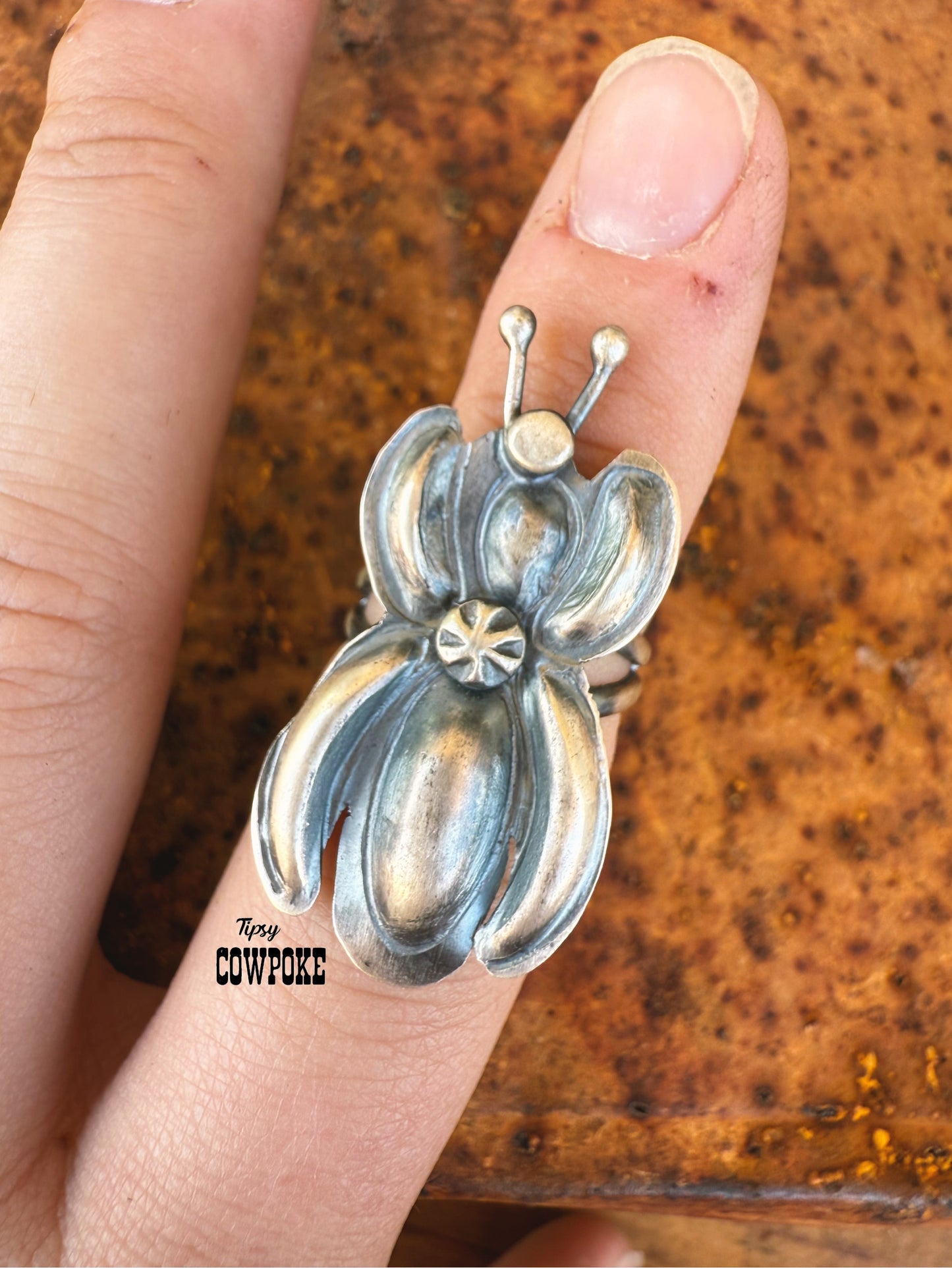 Sterling Butterfly Size 6.5 Ring