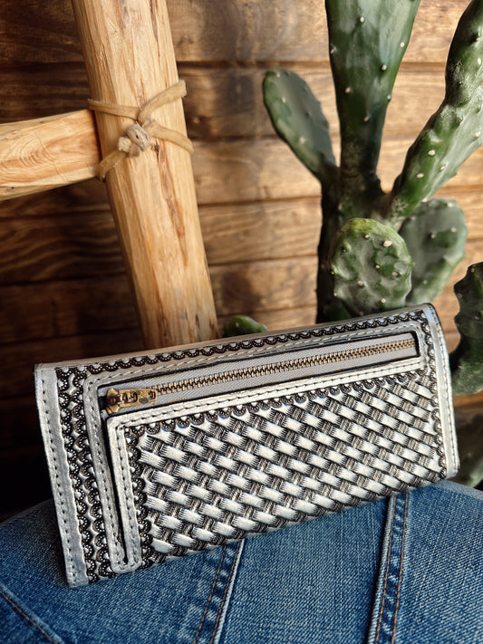 The Que Chula Leather Tooled Wallet