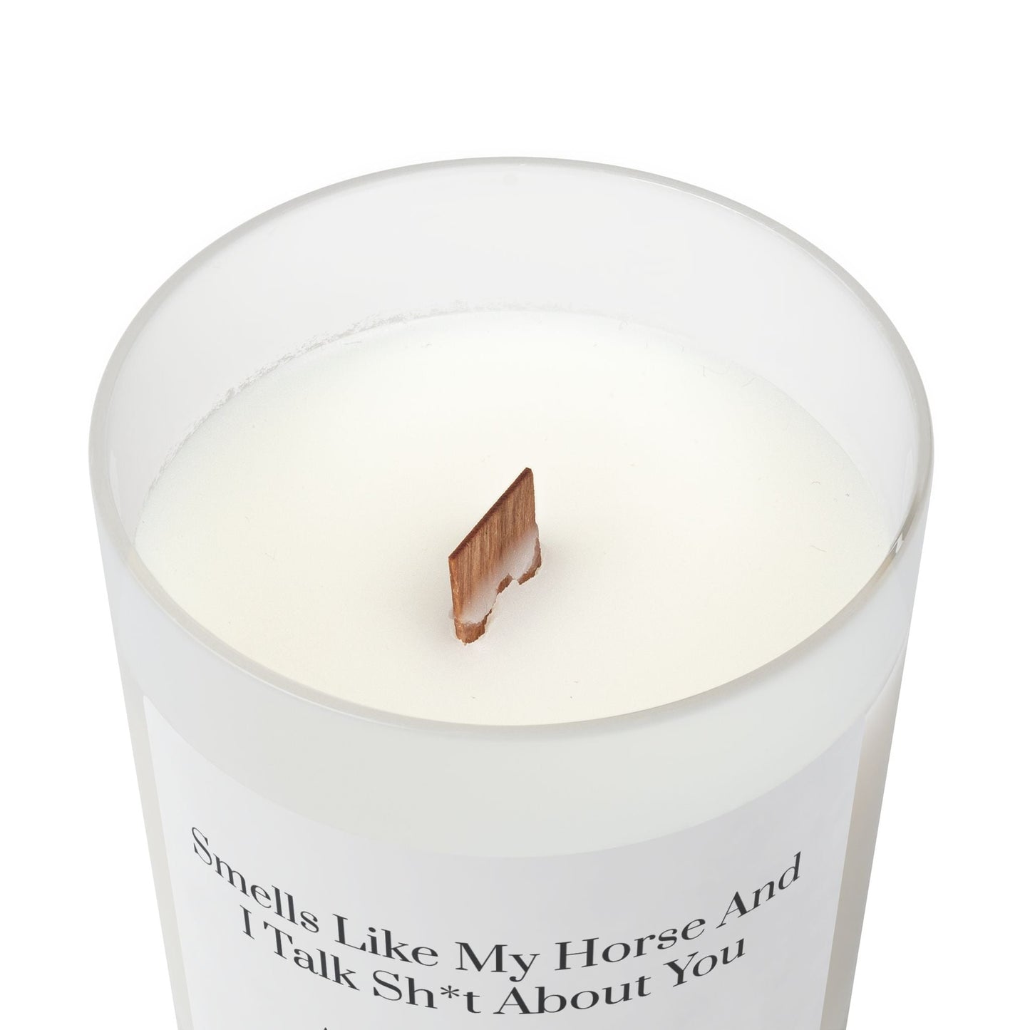 Frosted Glass Candle, 11oz - Horse And I Talk