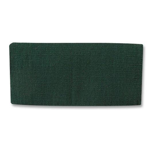 1314C-20 San Juan Solid Hunter Green 38x34 New Zealand Wool Saddle Blanket