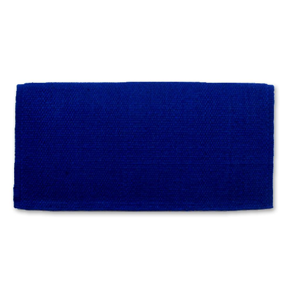 1314C-31 San Juan Solid Royal Blue 38inx34in New Zealand Wool Saddle Blanket