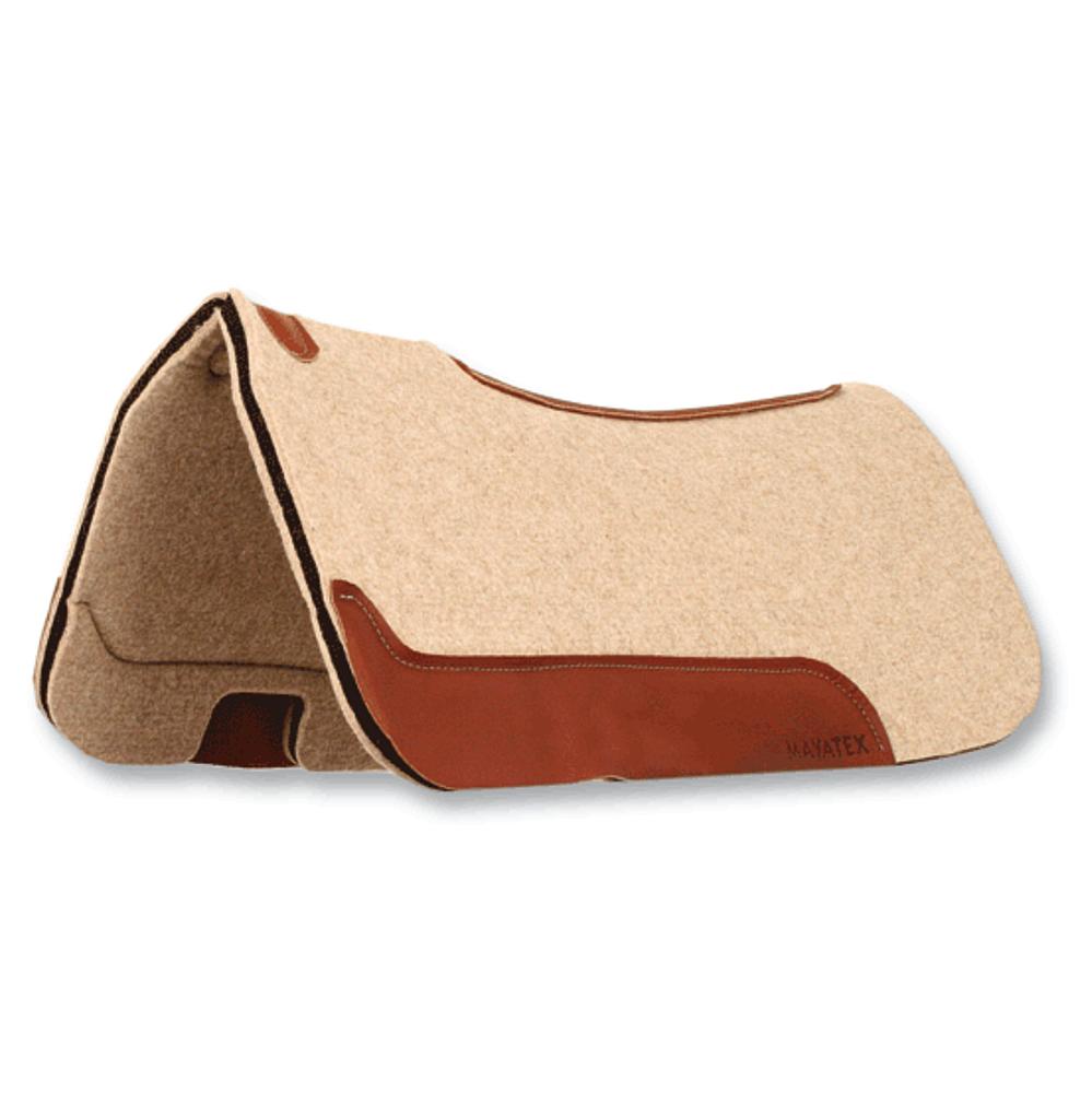 SHP7001 Wool Felt Contour Saddle Pad -1 W 1 2 Foam Rubber 32X32