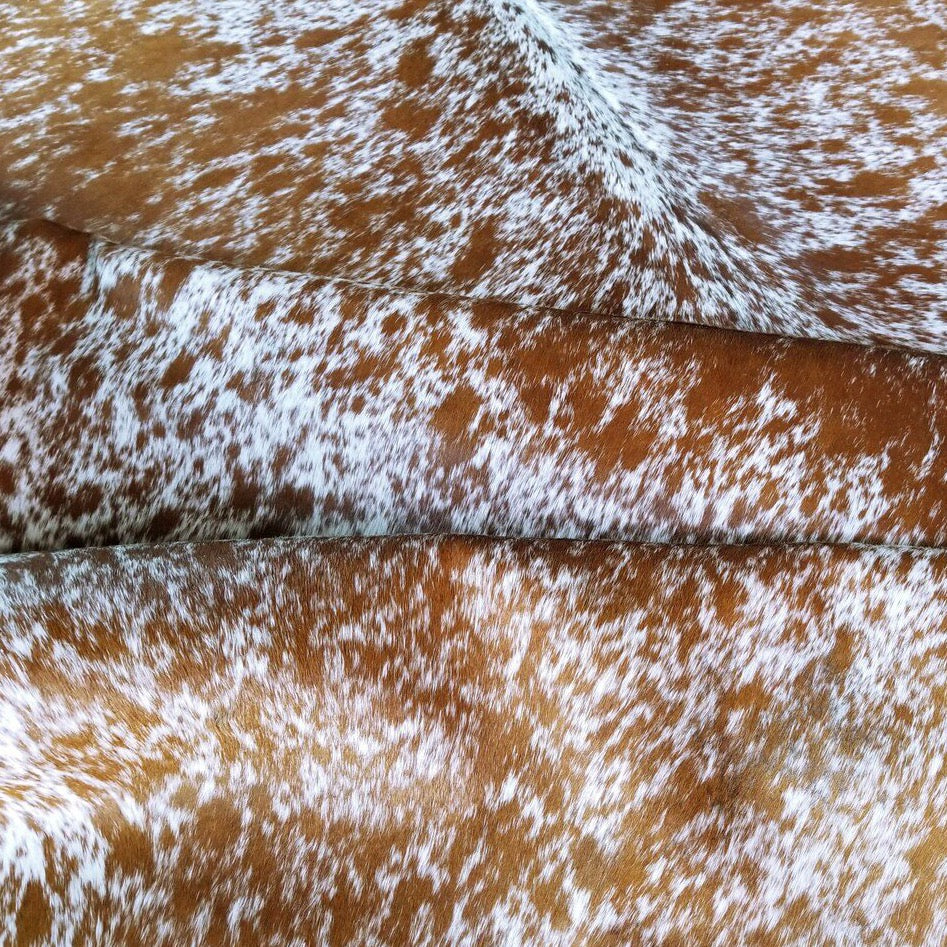 Salt and Pepper Brown Brazilian Cowhide Rug: XXL