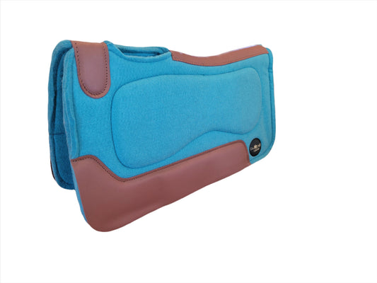 1" thick - 28"Lx30"W - Wool Blend with Gel - Teal