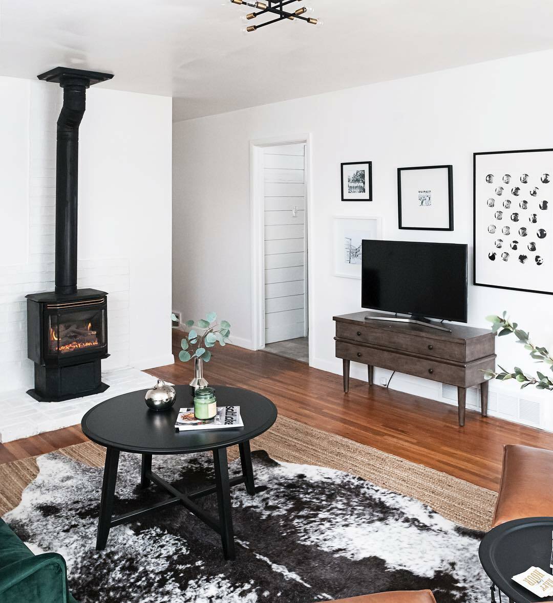 Salt and Pepper Black Brazilian Cowhide Rug: XL