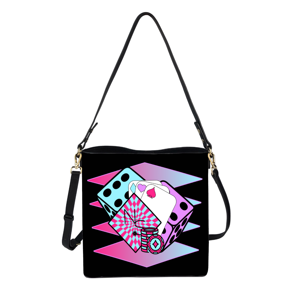 Poker Face Bucket Bag