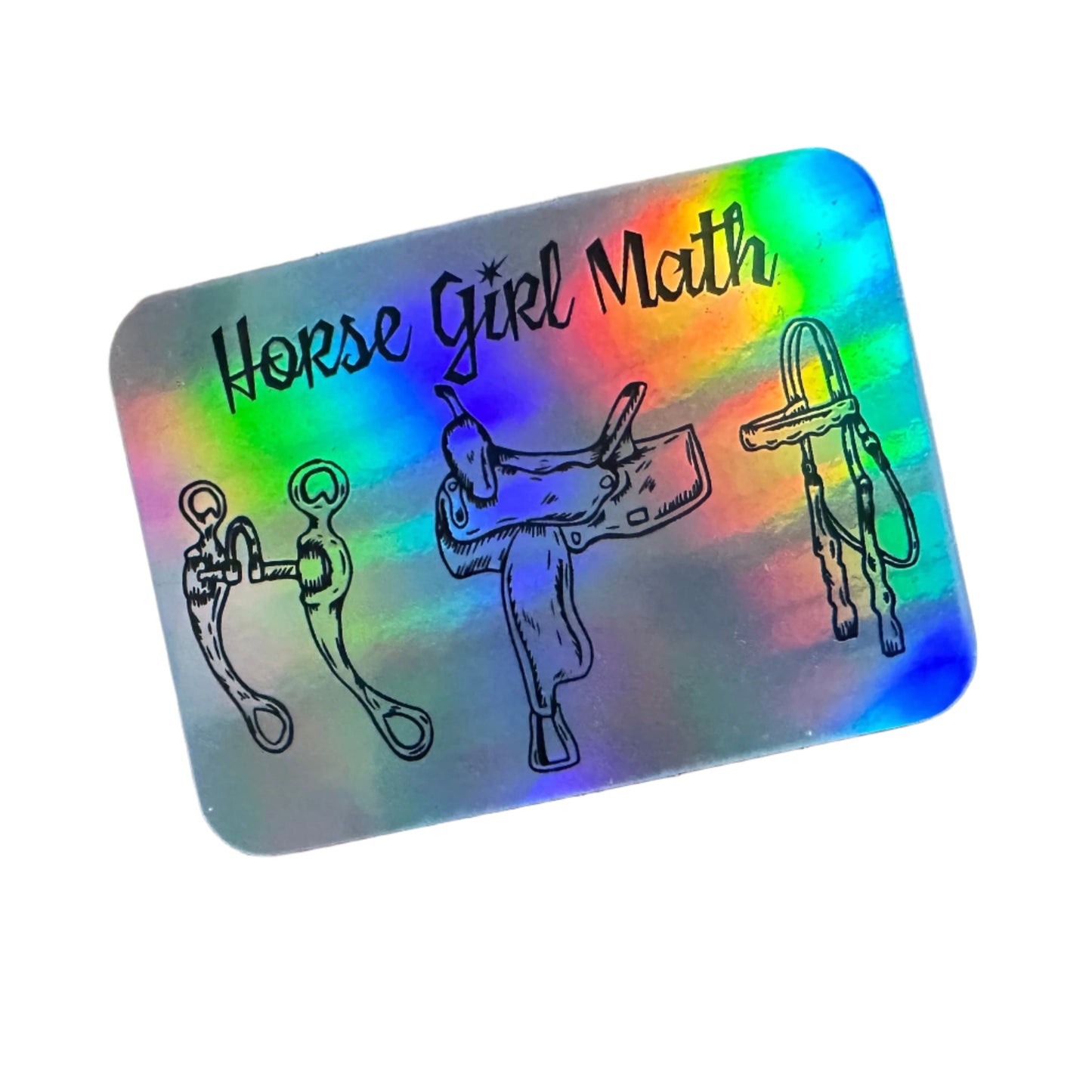 Horse Girl Math Sticker