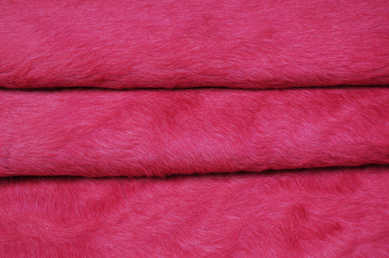 Pink Dyed Cowhide Rug