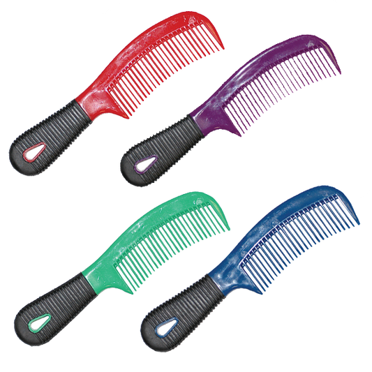 Mane/Tail Comb with Rubber Grip Handle