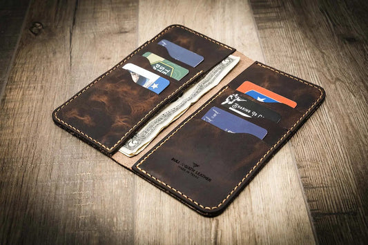 Western Long Wallet - Walnut Brown