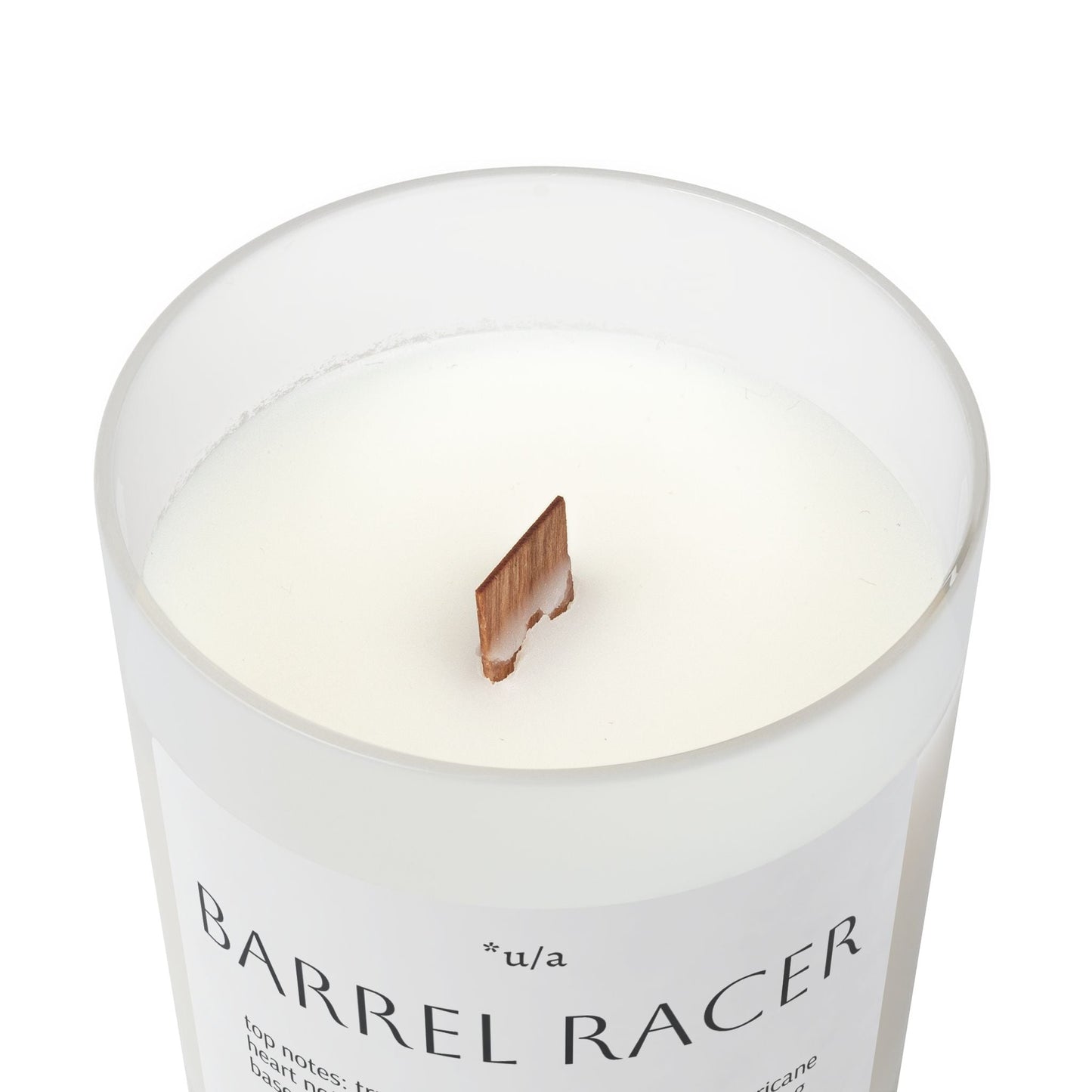 Frosted Glass Candle, 11oz - Barrel Racer