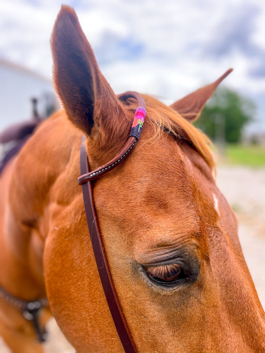 Desert Sunset *Mini* Beaded Headstall
