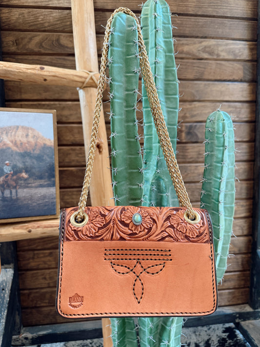 The Cowgirl Stadium Bag - Turquoise