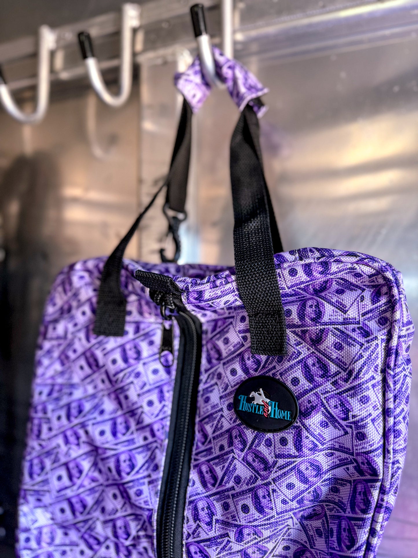 Dash for Cash (Purple) Luxury Tack Bag