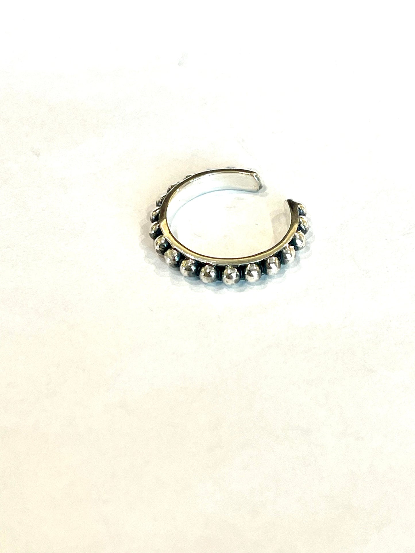 Beautiful Handmade 4mm  Sterling Silver Adjustable Ring
