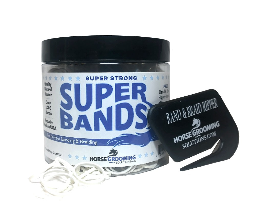 Super Rubber Bands for Braiding and Banding Super Natural Bands by Healthy HairCare