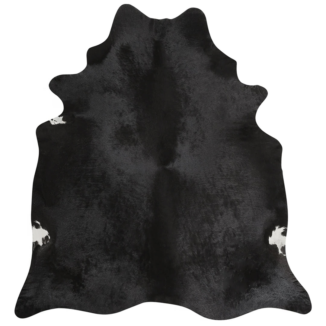 Black Brazilian Cowhide Rug: LARGE