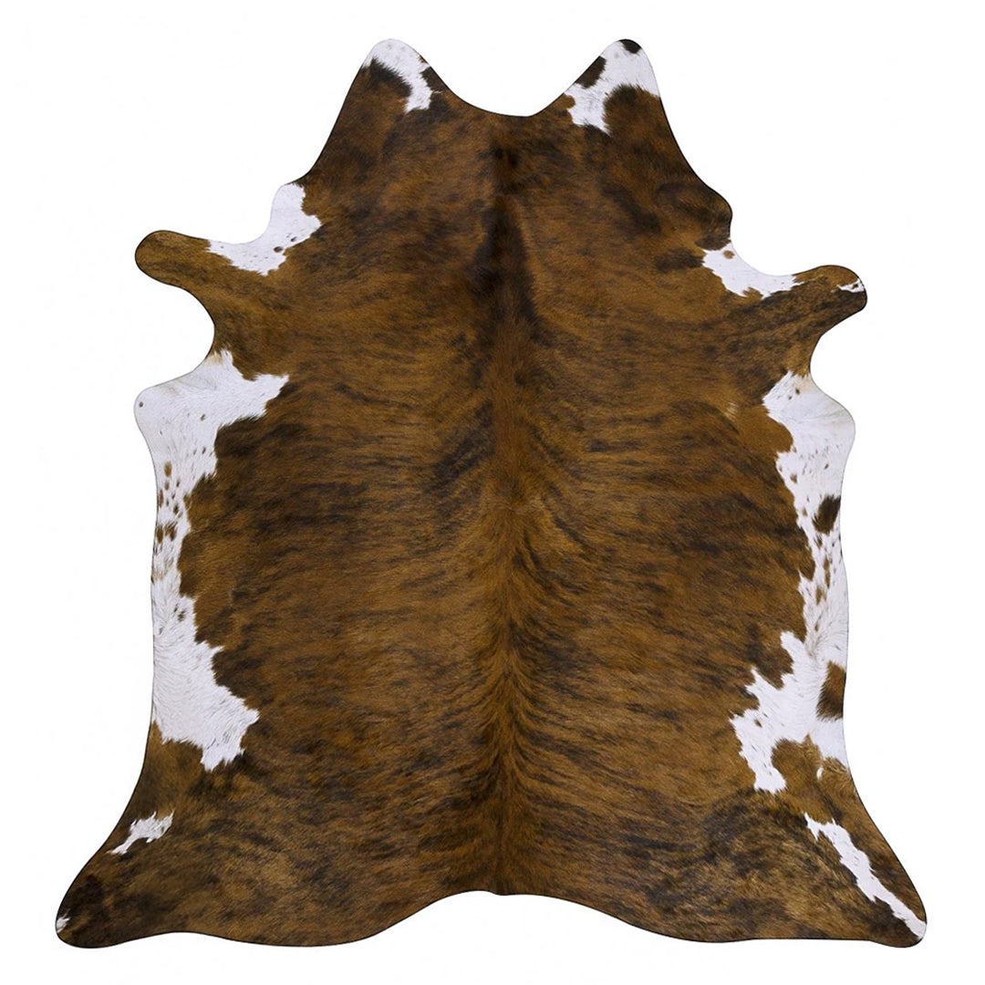 Brindle White Belly Brazilian Cowhide Rug: XL