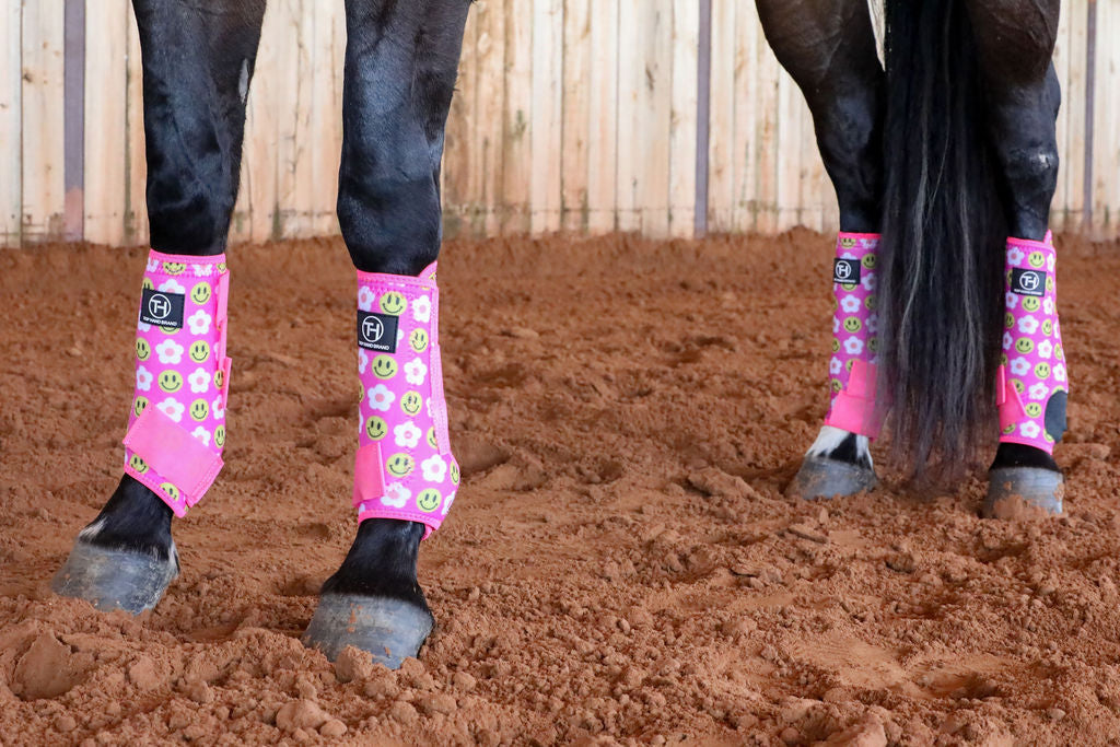 Pink and White Smiles Sport Boots