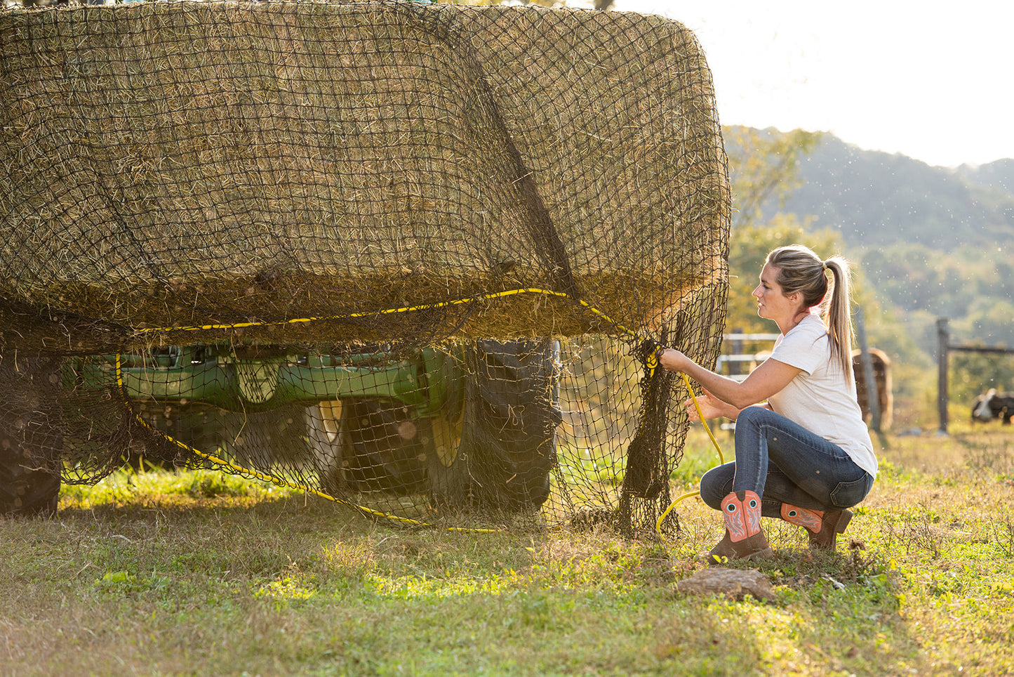 Large Square Bale Hay Net