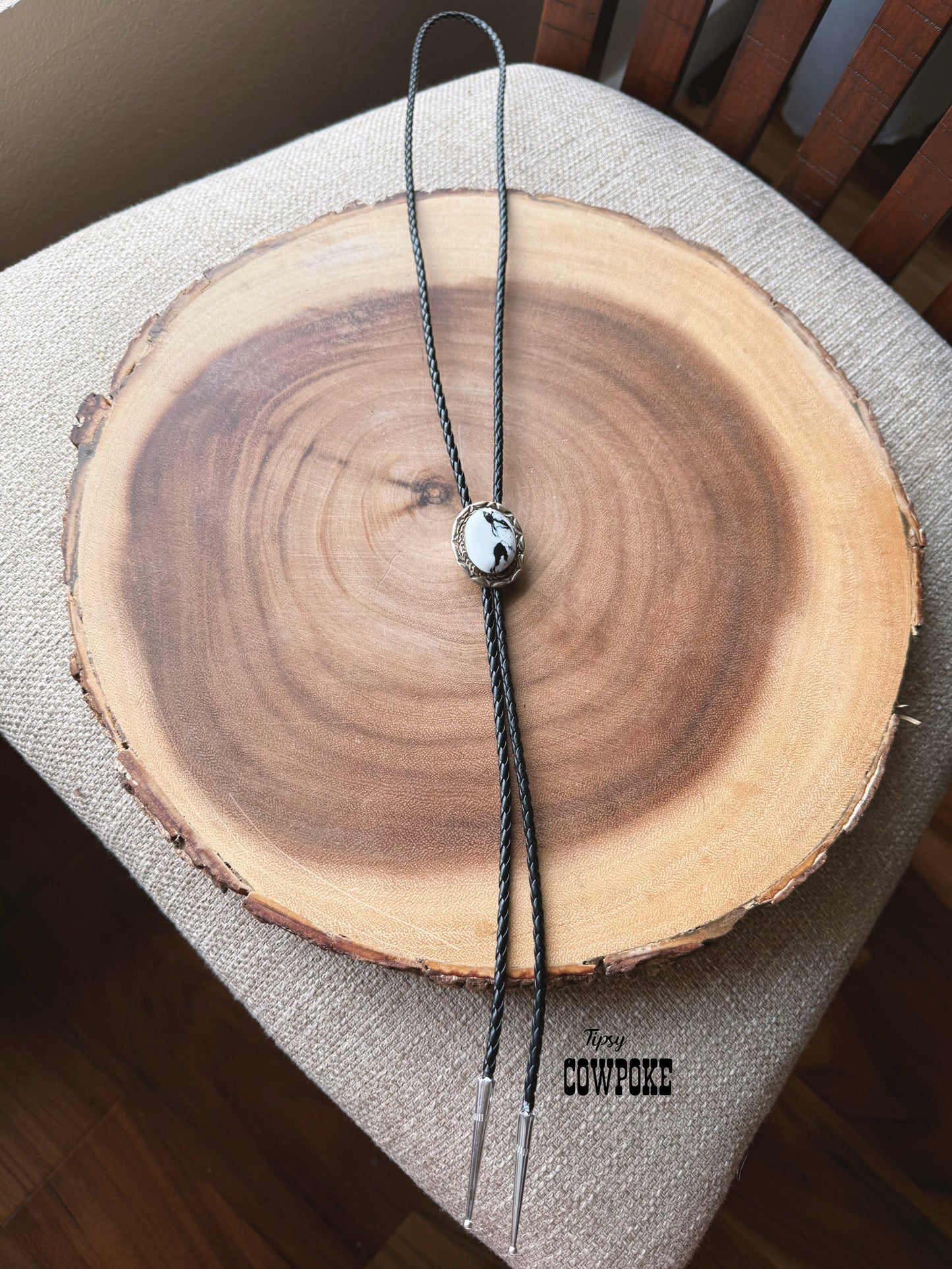 White Buffalo Bolo Tie