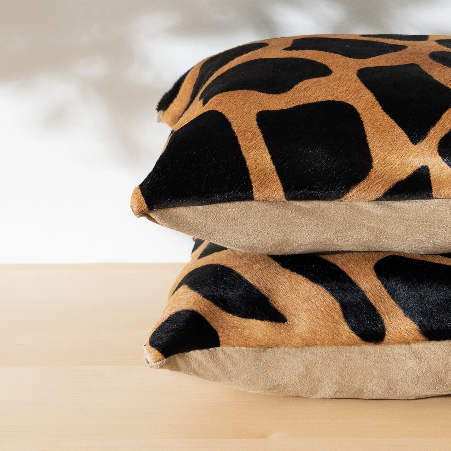Giraffe Cowhide Pillow
