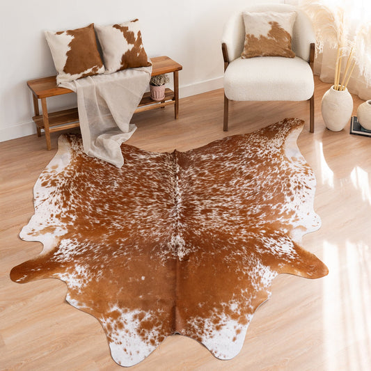 Brown Salt and Pepper Cowhide Rug