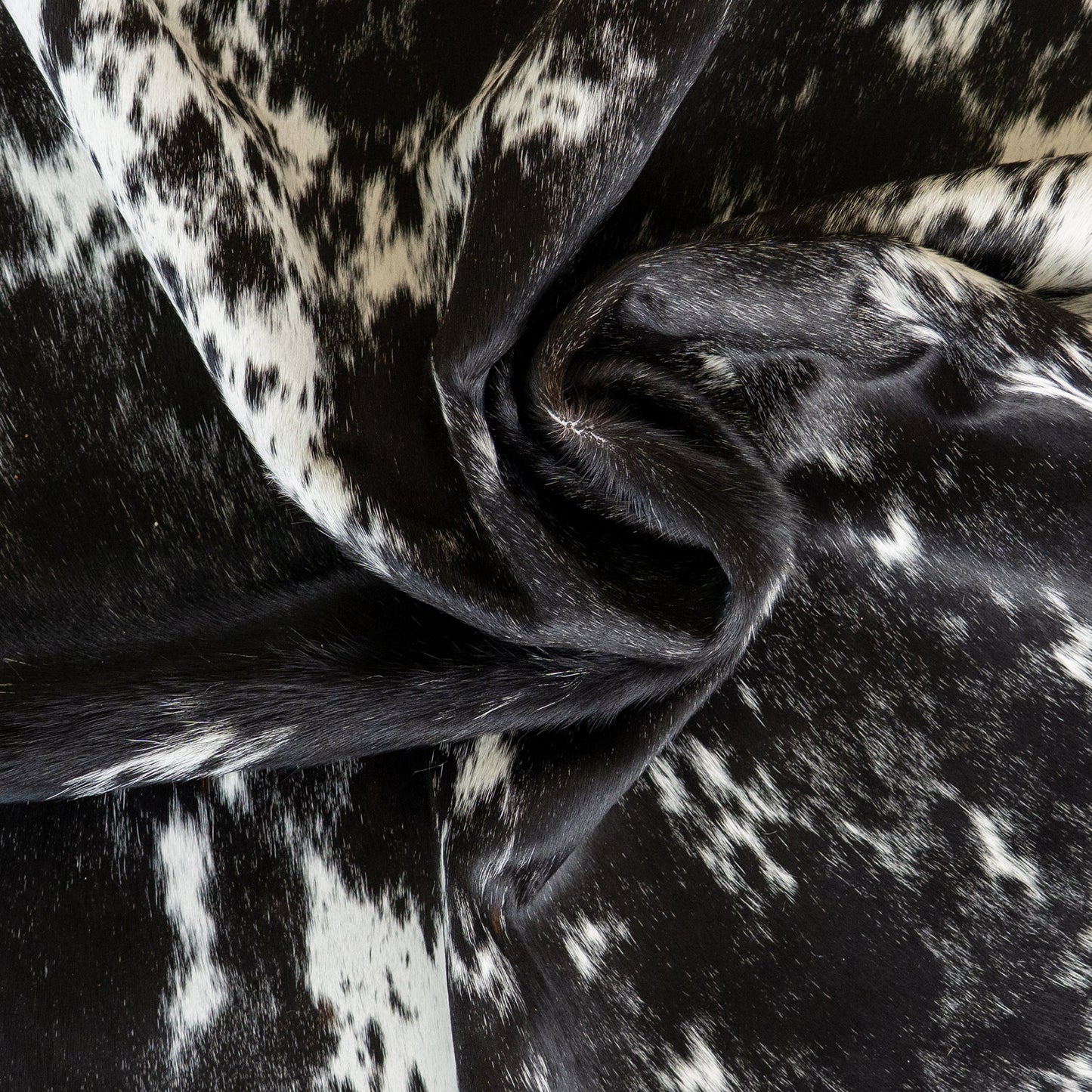 Black Salt and Pepper Cowhide Rug