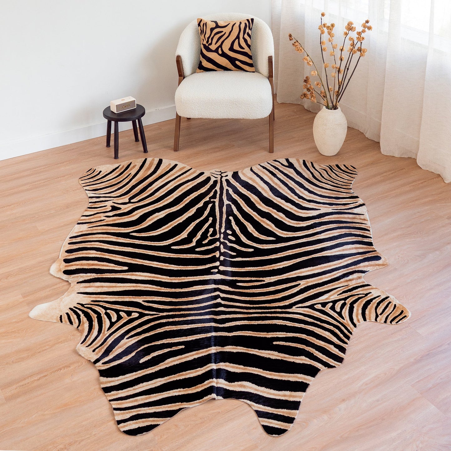 Zebra Safari Cowhide Rug