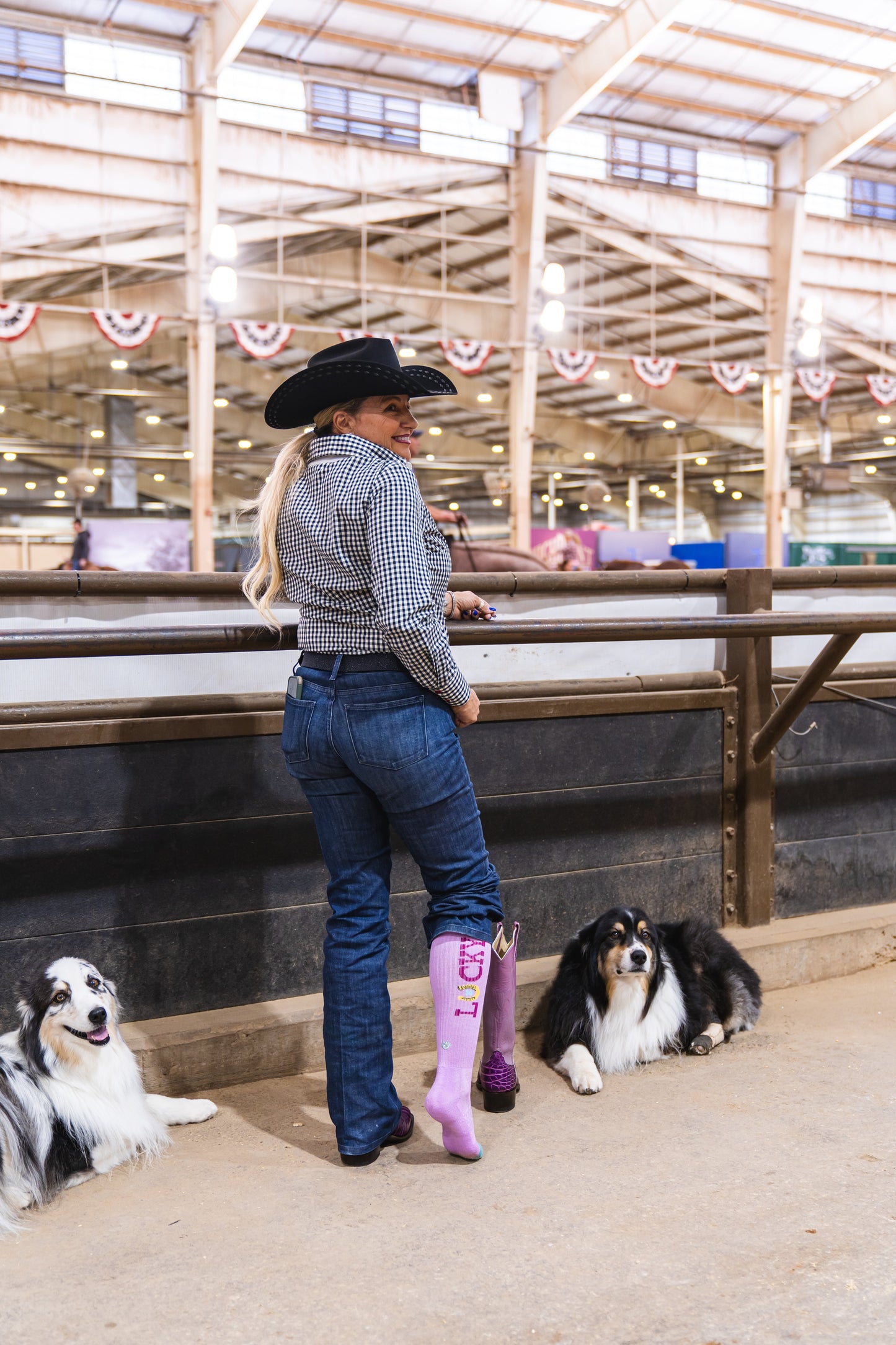 Lucky Lavender Light Pink Performance Boot Socks