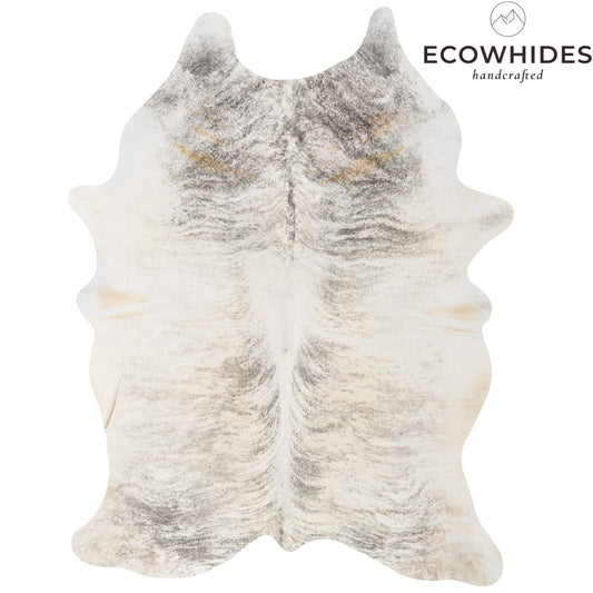 Brazilian Light Grey Brindle Cowhide Rug Size 7'9" L x 5'5" W 9249
