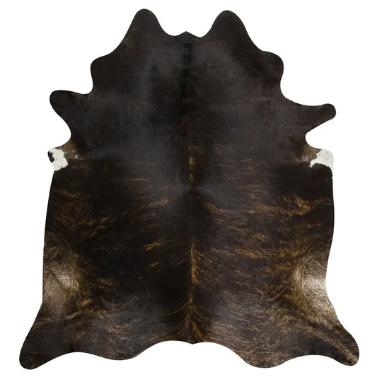 Dark Brindle Brazilian Cowhide Rug: XL