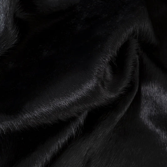 Black Brazilian Cowhide Rug: XXL