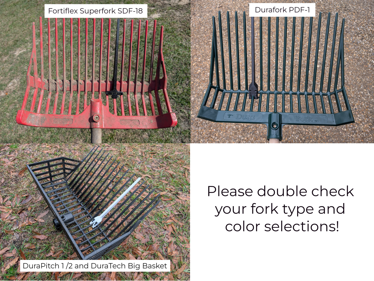 Manure Fork Replacement Tine for Durafork and Fortiflex -- Set of 3