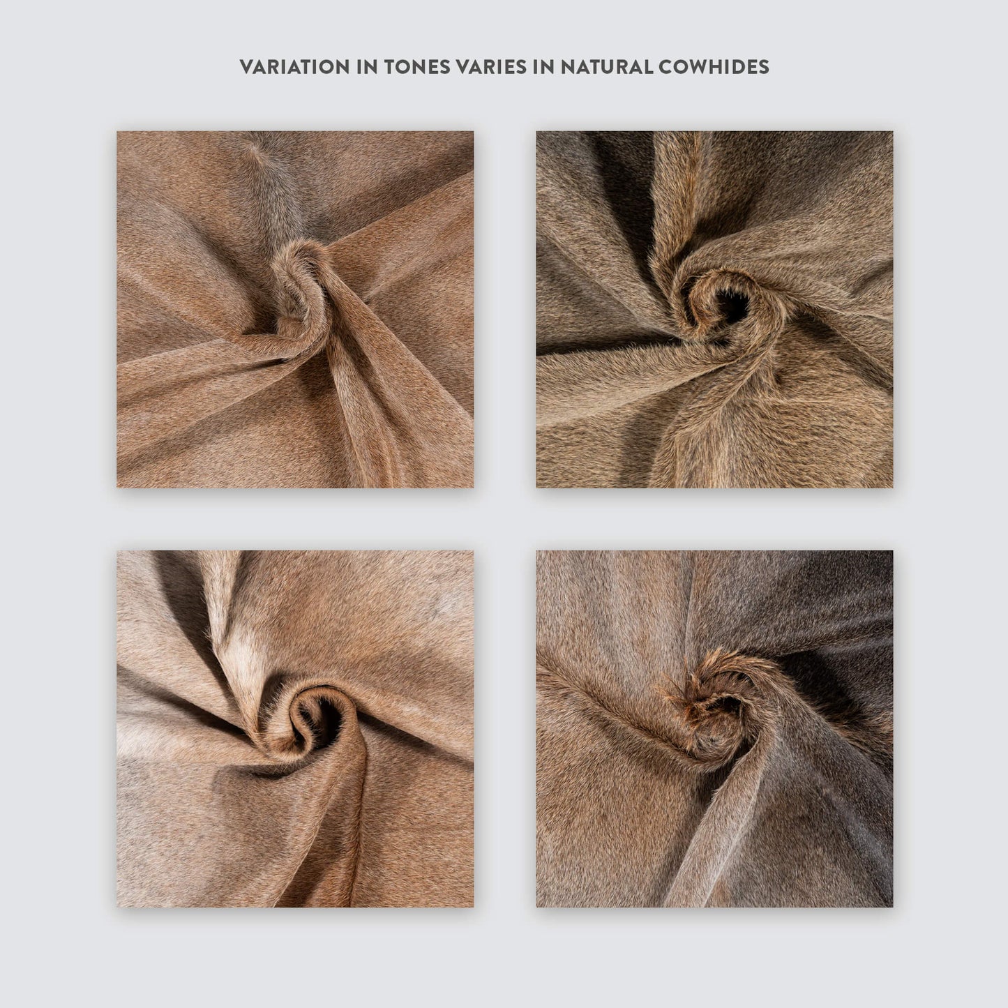 Grey Palomino Brazilian Cowhide Rug: XL