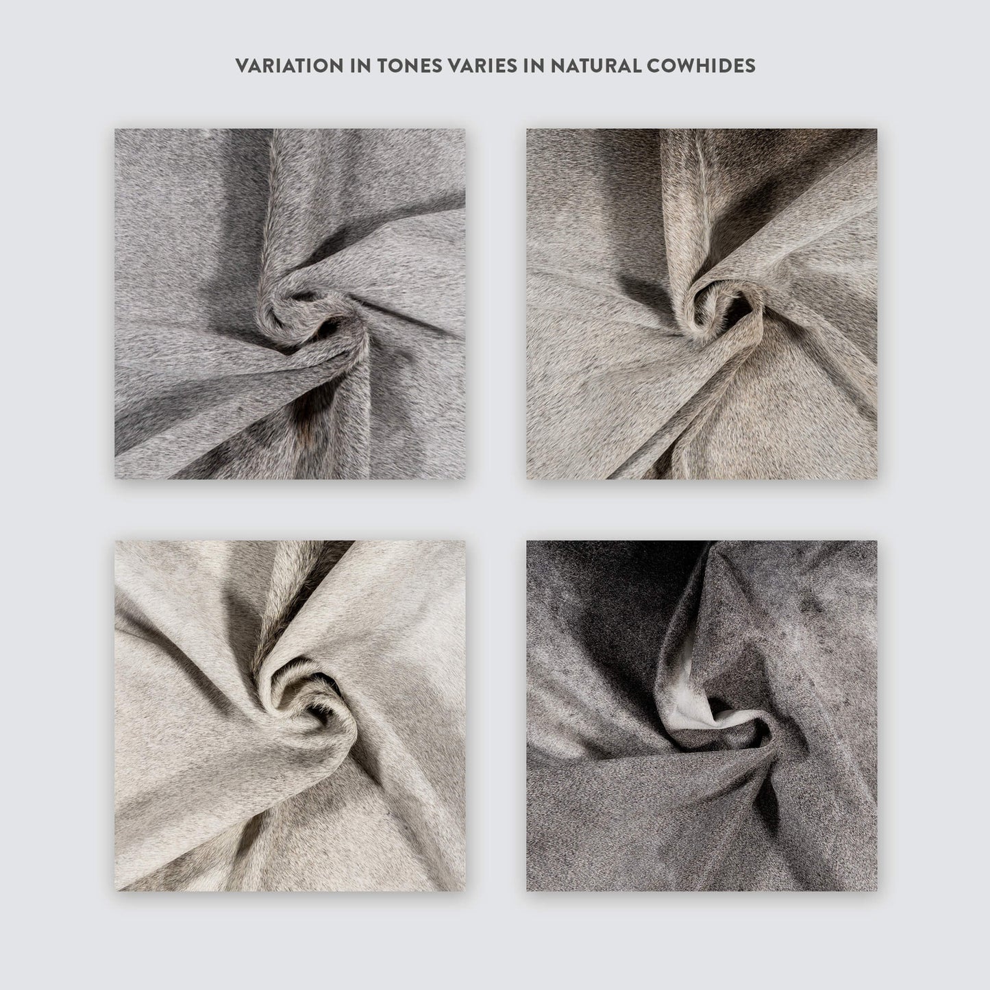 Grey Brazilian Cowhide Rug: XL