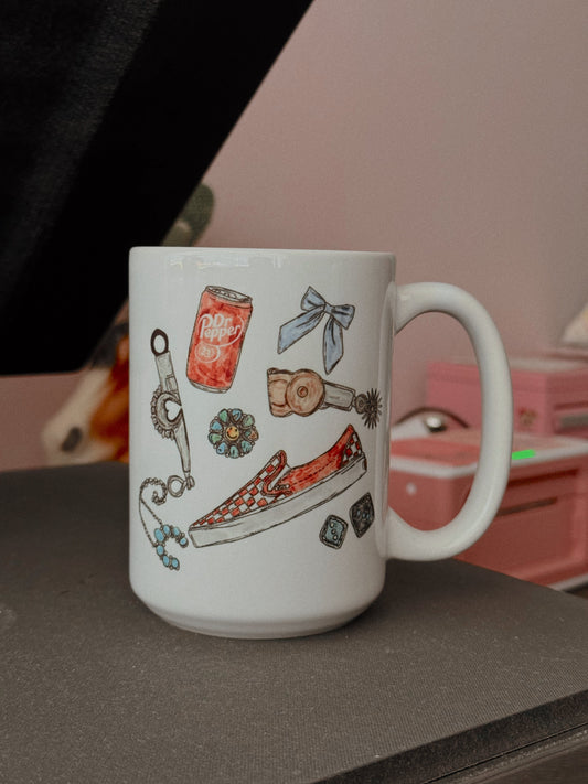 COWGIRL COLLAGE MUG