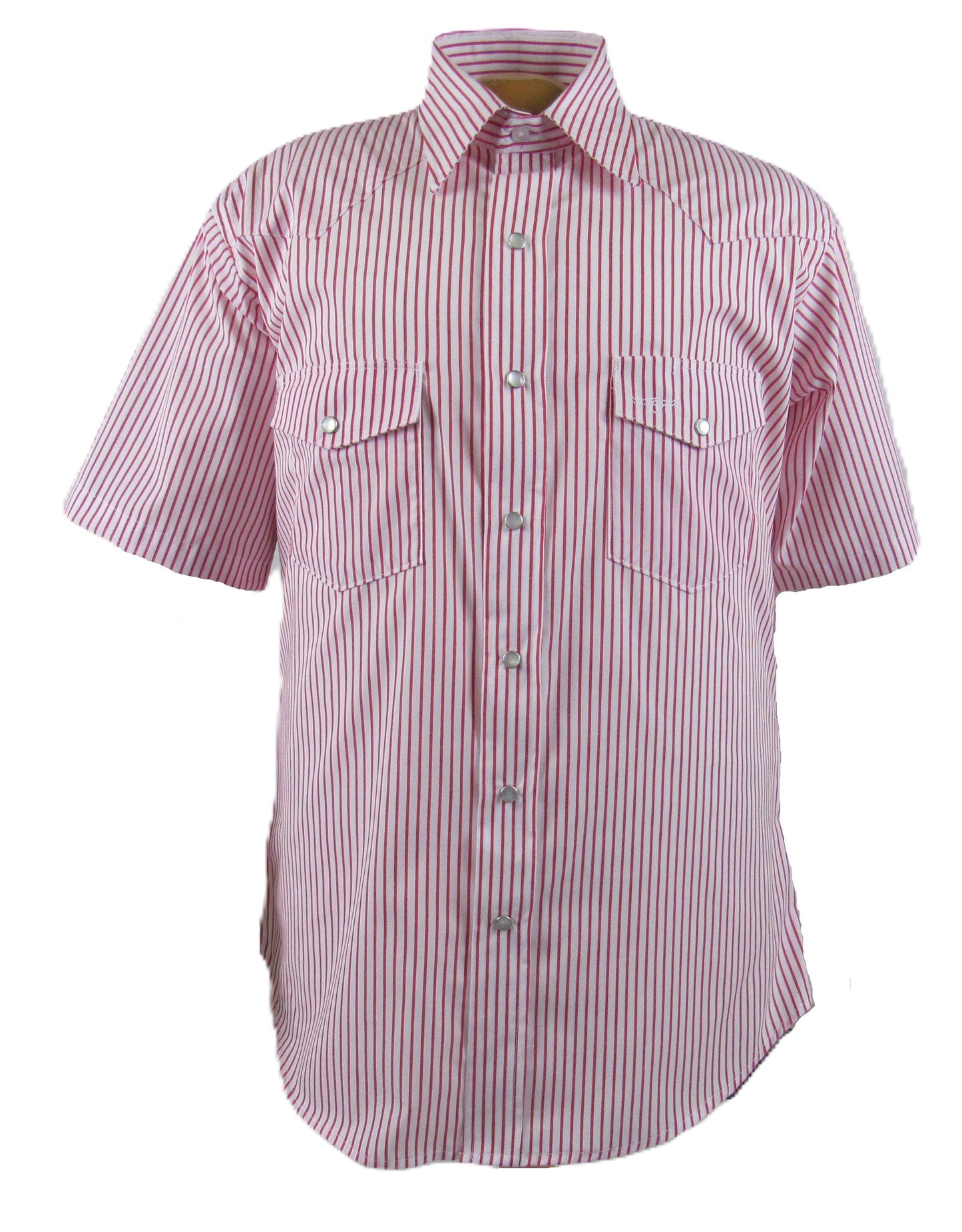 Flying R Ranchwear - Pencil Stripe - Red/White - Short Sleeve - Classic Fit
