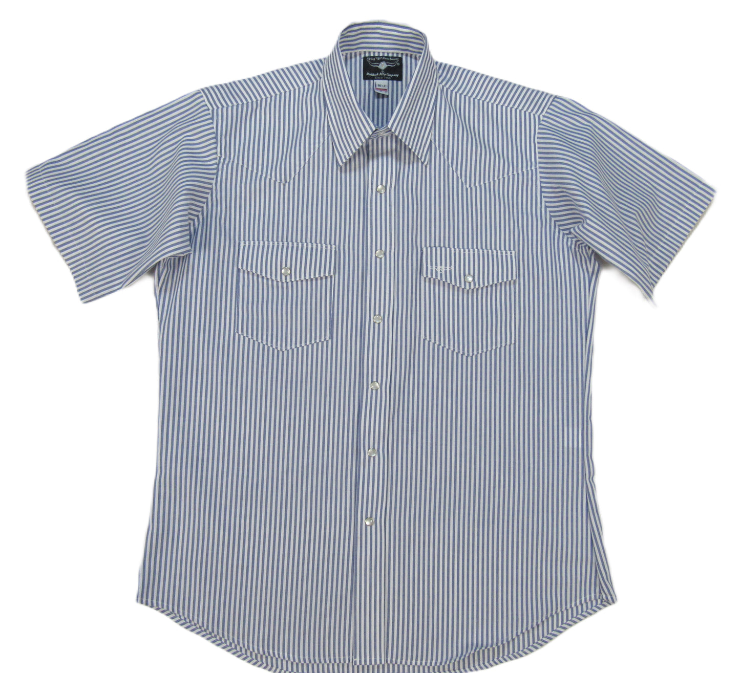 Flying R Ranchwear - Regency Stripe - Blue/White - Short Sleeve - Classic Fit