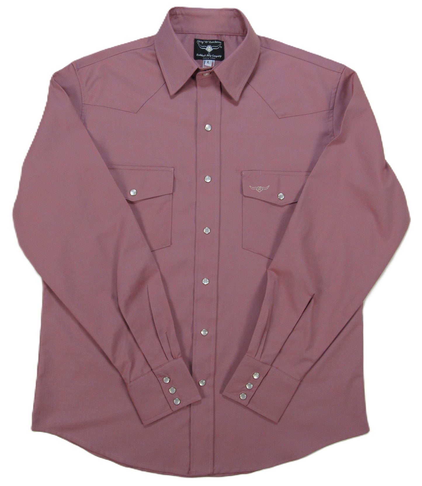 Flying R Ranchwear - Primo Solids - Dusty Mauve - Long Sleeve - NEW FIT