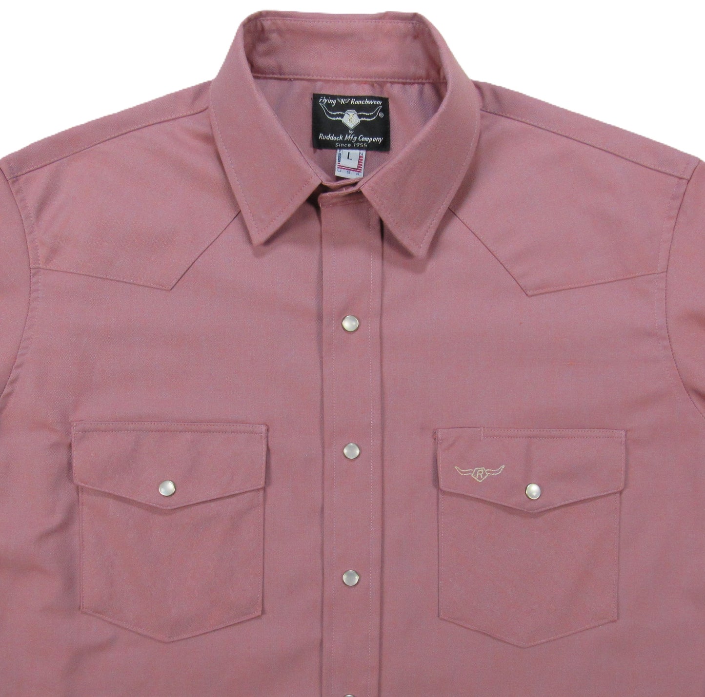 Flying R Ranchwear - Primo Solids - Dusty Mauve - Long Sleeve - NEW FIT