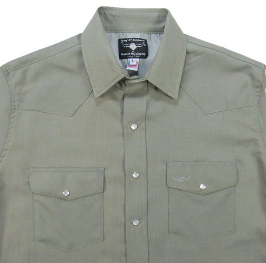 Flying R Ranchwear - Primo Solids - Soft Olive - Long Sleeve - NEW FIT
