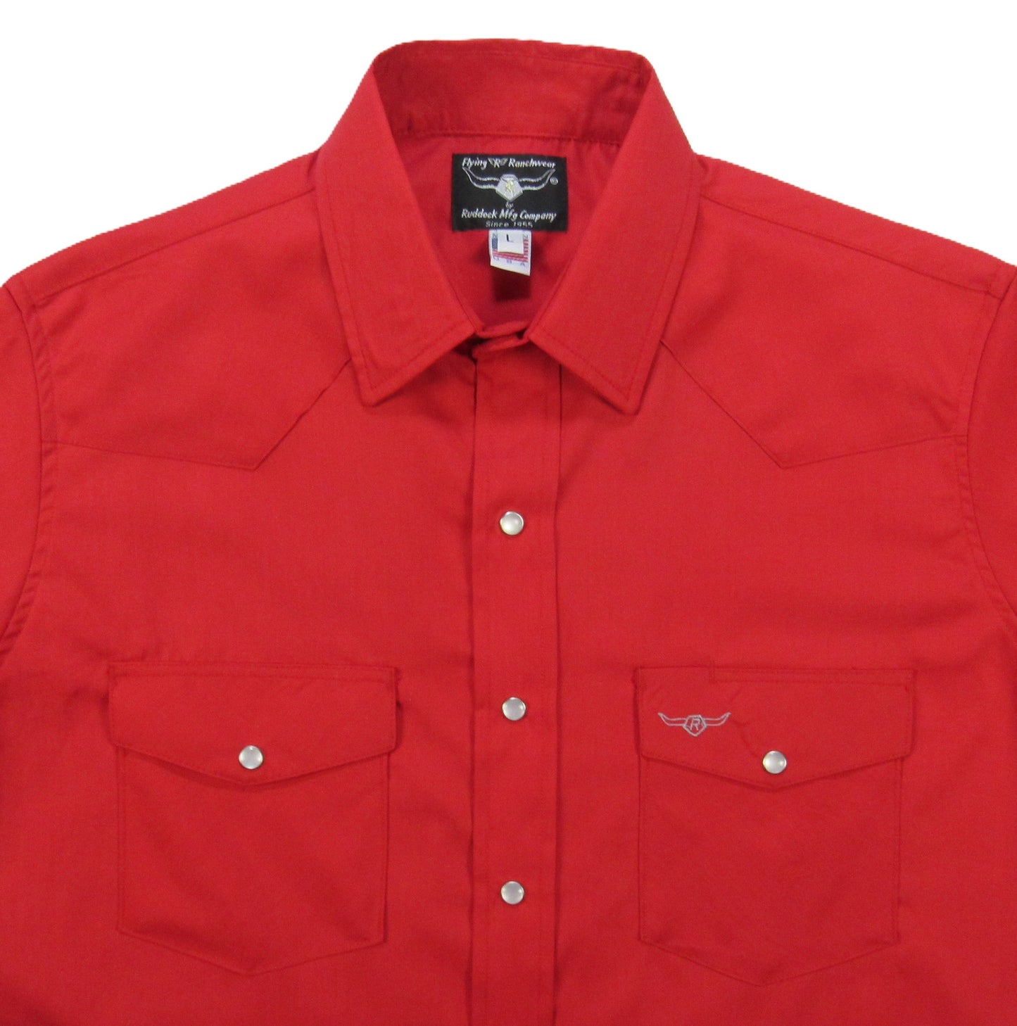 Flying R Ranchwear - Primo Solids - Patriot Red - Long Sleeve - NEW FIT