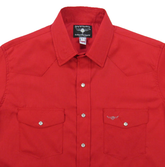 Flying R Ranchwear - Primo Solids - Patriot Red - Long Sleeve - NEW FIT