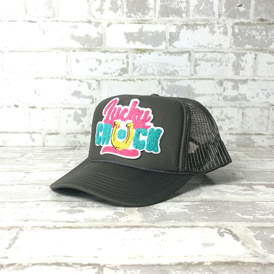 Lucky Chuck Logo Patch Foamie Trucker - 2 COLORS!