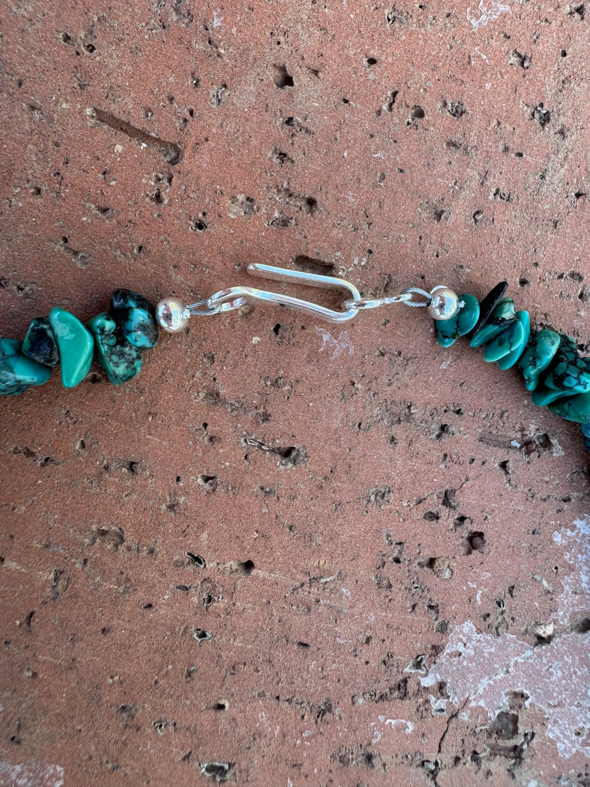 Handcrafted Kingman Turquoise Beaded Necklace