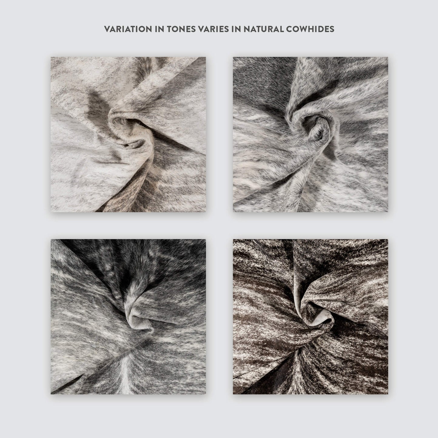 Light Brindle Brazilian Cowhide Rug: LARGE