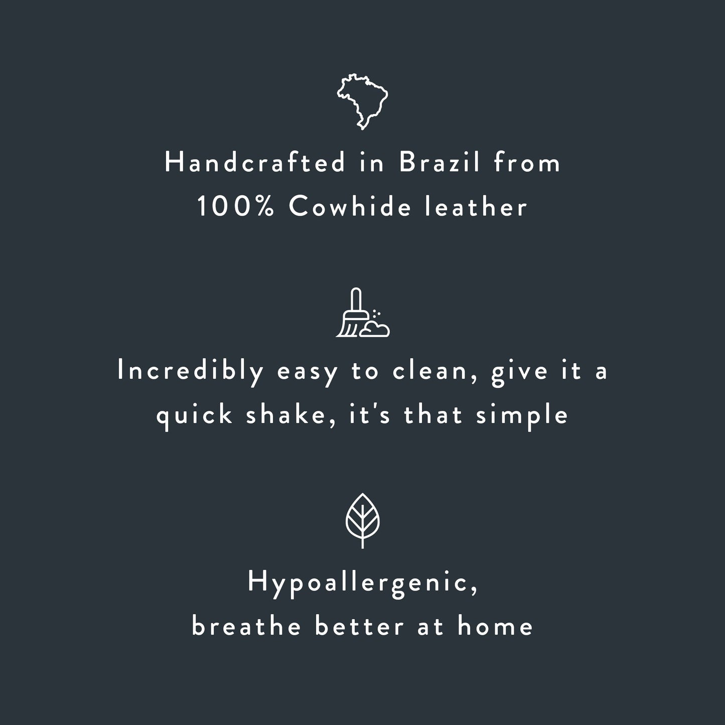 Hereford Brazilian Cowhide Rug: XXL