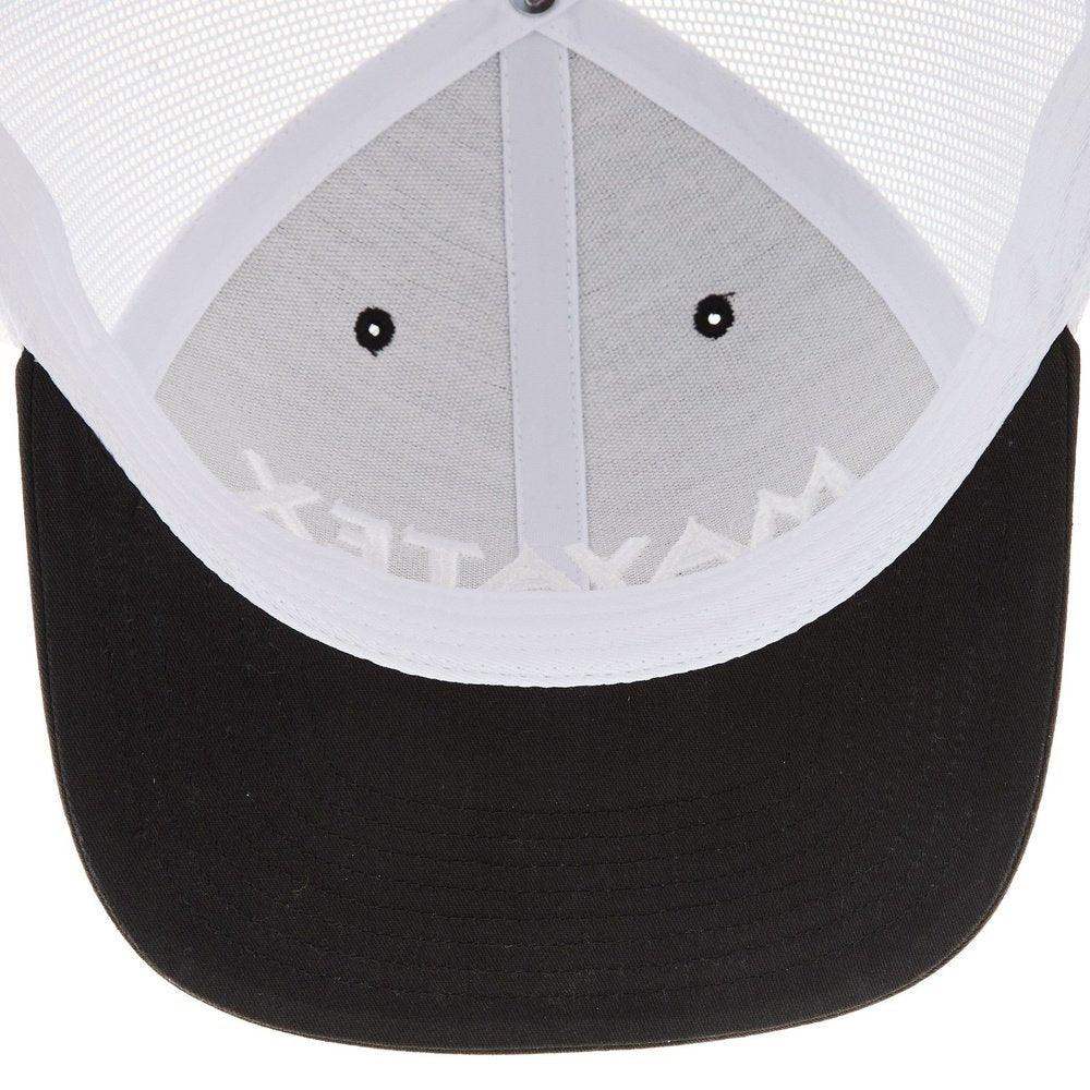 Black And White Mesh Back Logo Cap