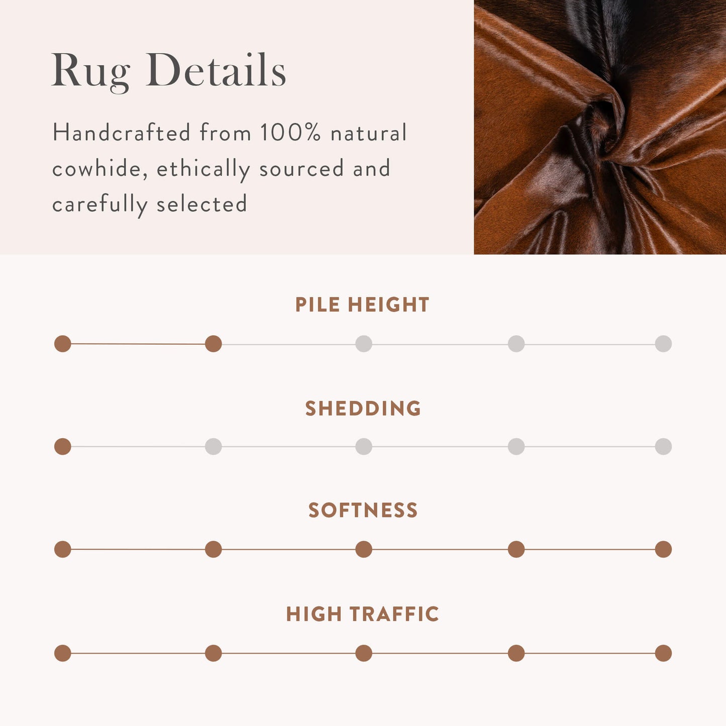 Mahogany Cowhide Rug